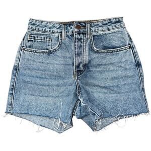 O'neil Blue Denim Cut Off Button Fly Shorts Women's Size 24
